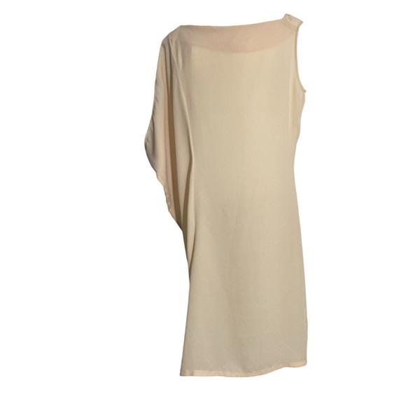 STILE BENETTON, Asymmetric Avant-Garde One Shoulder Kaftan/Sheath Dress, Size S - Picture 5 of 7